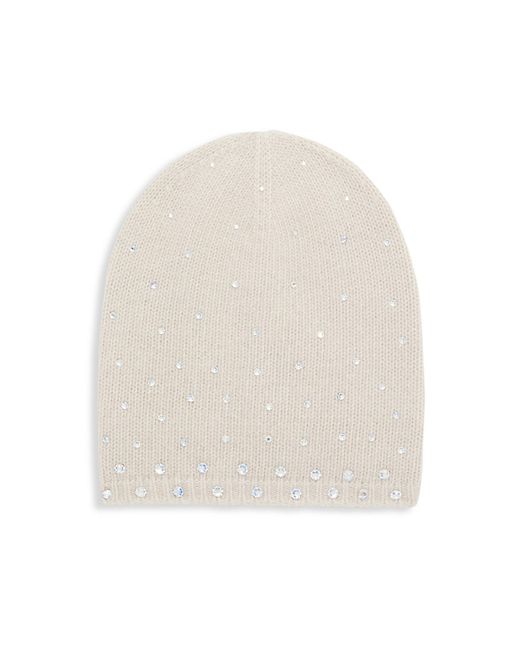 Carolyn Rowan Collection Crystal Embellished Cashmere Beanie