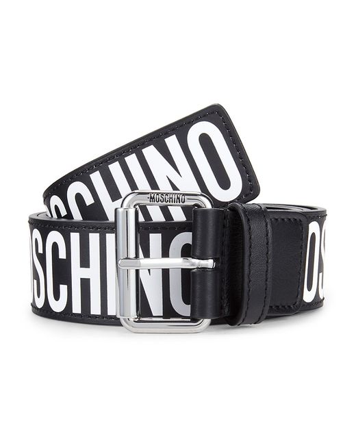 Moschino Logo Leather Belt 95 38