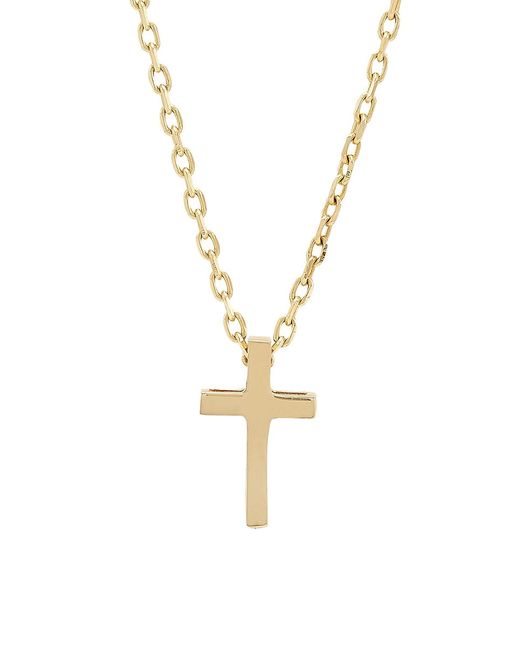 Saks Fifth Avenue Made in Italy Saks Fifth Avenue 14K Cross Pendant Necklace