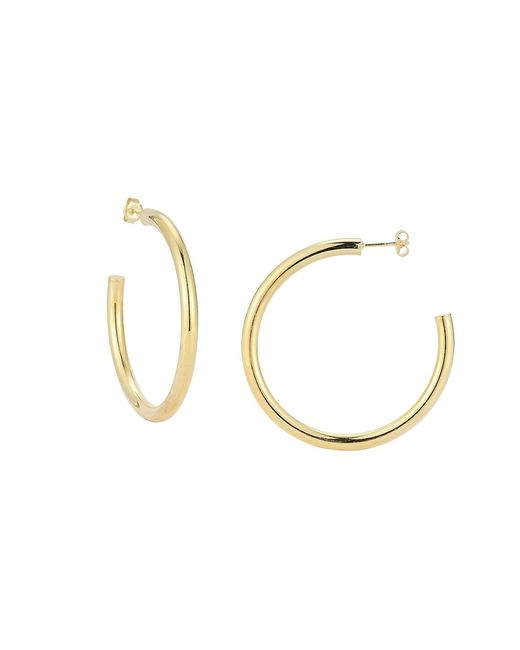 Sphera Milano 14K Goldplated Sterling Half Hoop Earrings