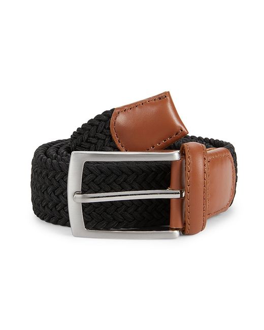 W. Kleinberg Leather Back Woven Belt