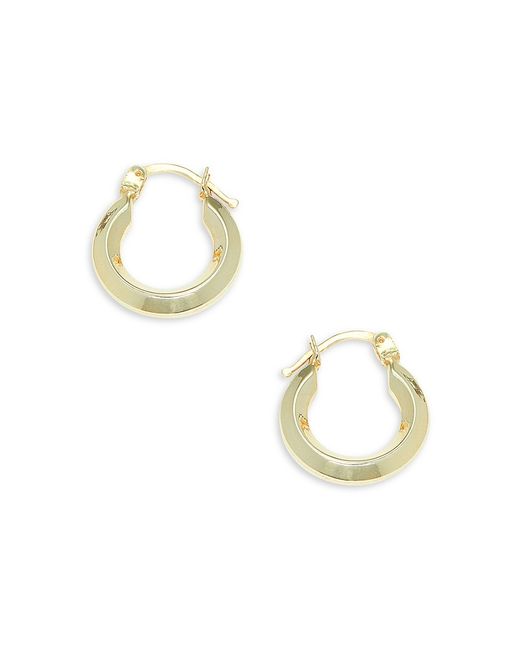 Argento Vivo 18K Goldplated Sterling Tube Hoop Earrings