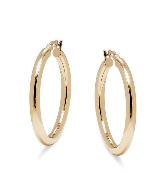 Argento Vivo 18K Goldplated Sterling Tube Hoop Earrings