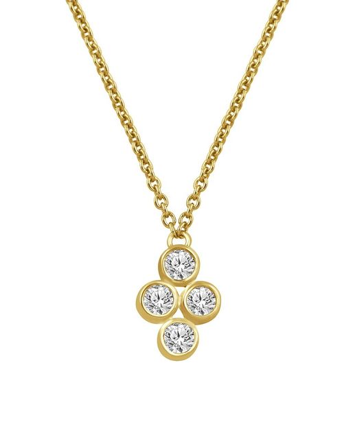 Verifine Faye 18K Goldplated Sterling 0.15 TCW Diamond Necklace