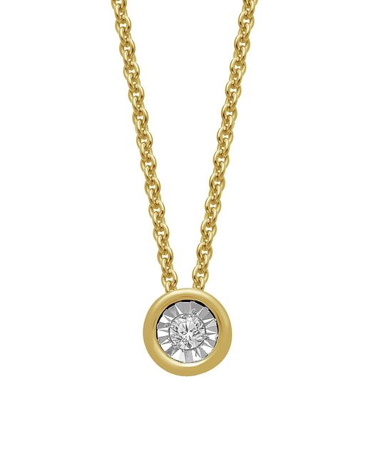 Verifine Demi Fine Adina 18K Yellow Goldplated Sterling 0.03 TCW Diamond Pendant Necklace/18