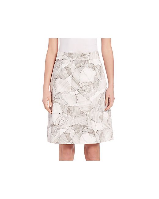 Boss Victyna Printed A-line Skirt