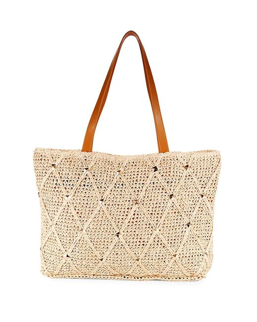 Collection XIIX Quilted Straw Tote