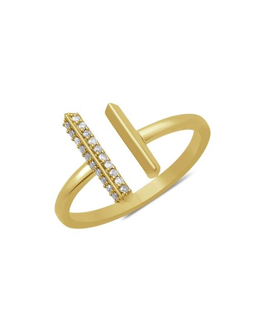 Verifine Demi Fine Aria 18K Goldplated Sterling 0.1 TCW Diamond Ring