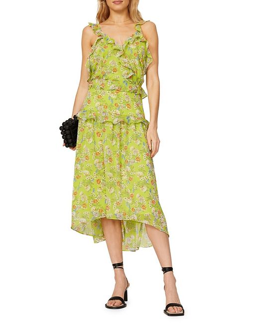 Marissa Webb Ruffle Floral Midi Dress