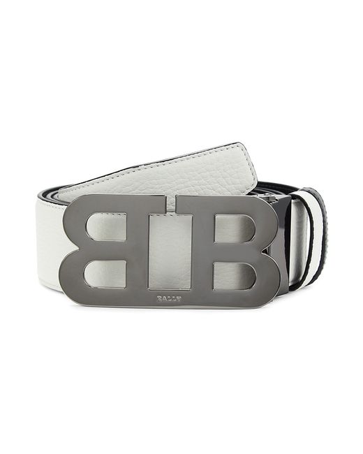 Bally Logo Buckle Reversible Leather Belt 120 48