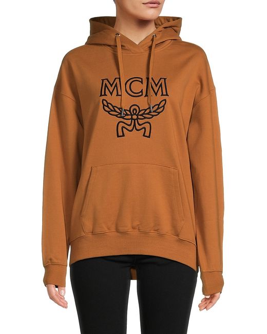 Mcm Embroidered Logo Hoodie