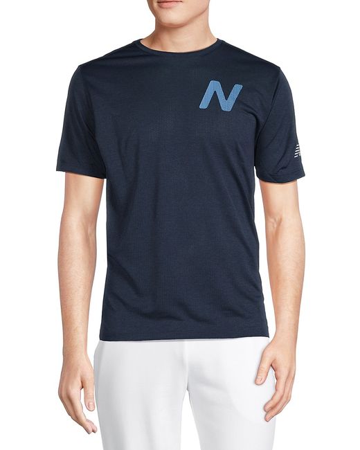 New Balance Graphic Impact Run Logo Mesh T Shirt