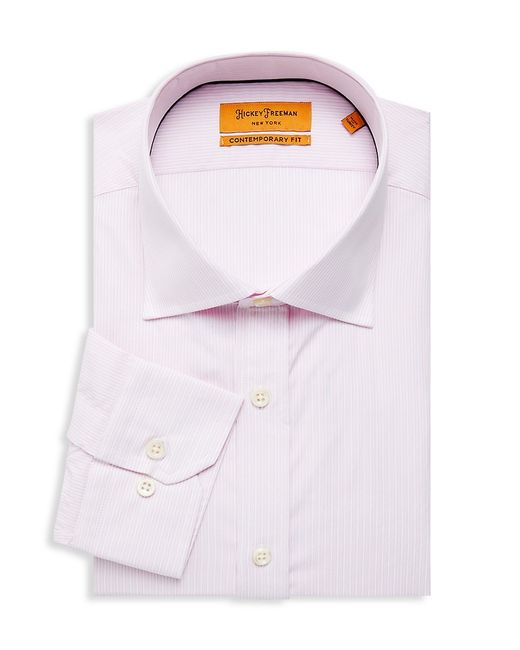 Hickey Freeman Contemporary Fit Striped Dress Shirt