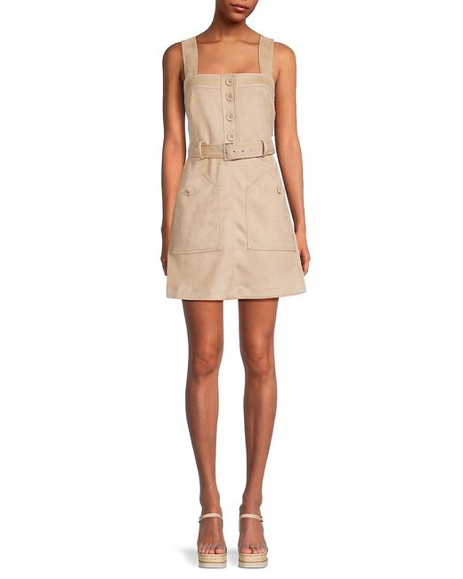 BCBGeneration Faux Suede Belted Dress