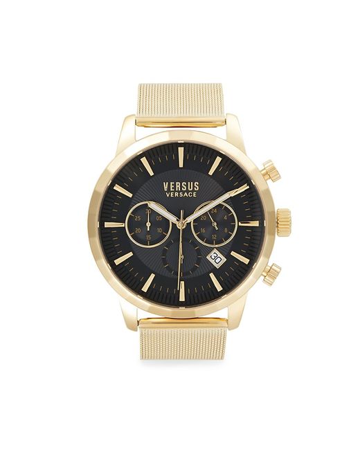 Versus 46MM Ion Plated Goldtone Stainless Steel Chronograph Watch
