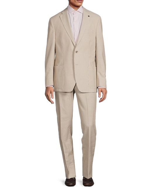Hart Schaffner Marx New York Fit Striped Suit 40 30 S