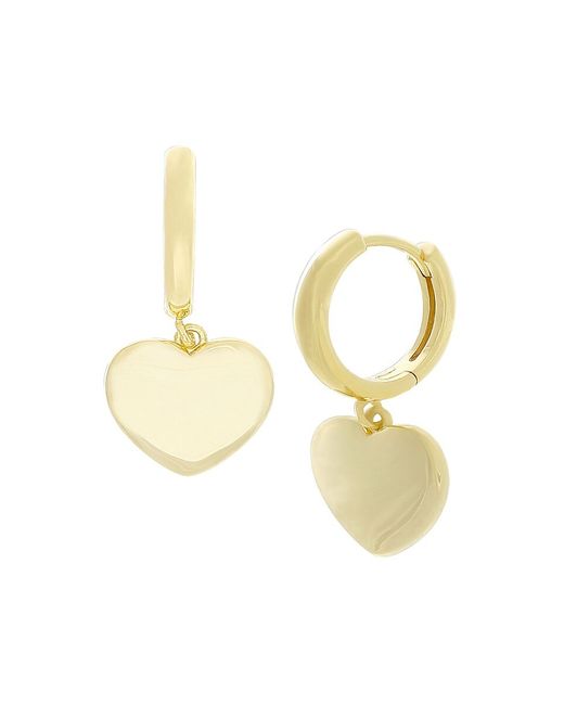 Jankuo Heart 14K Goldplated Drop Earrings