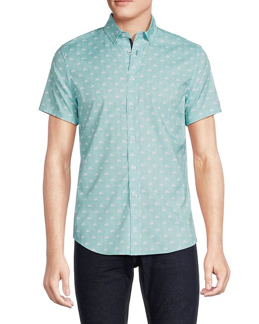 Heritage Report Collection Cloud Print Short Sleeve Shirt