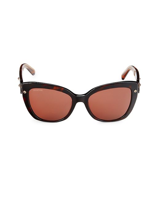 Swarovski 54MM Embellished Cat Eye Sunglasses