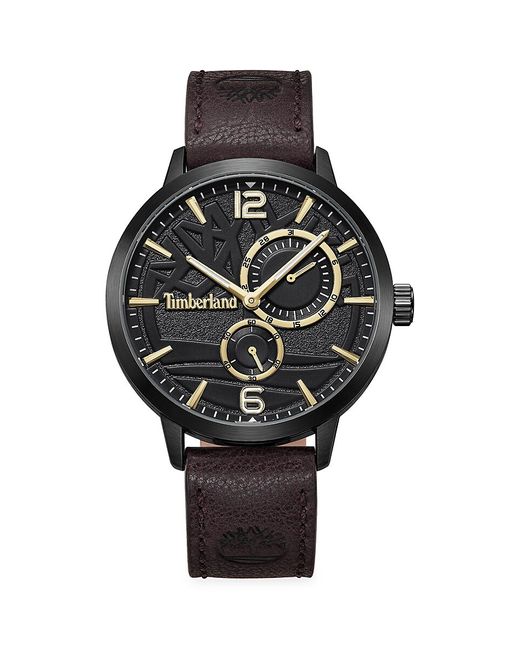 Timberland Dress Sport 44MM Stainless Steel Leather Strap Watch
