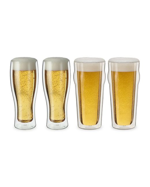Zwilling J.A. Henckels Sorrento 4-Piece Double-Wall Pint Pilsner Glass Set