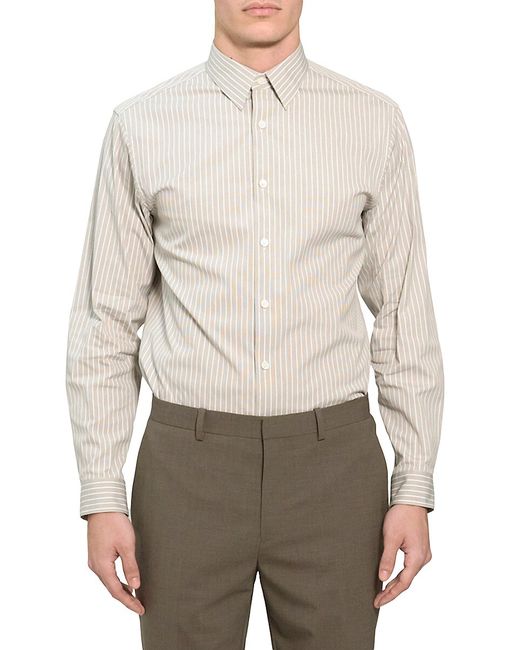 Theory Striped Button-Up Shirt