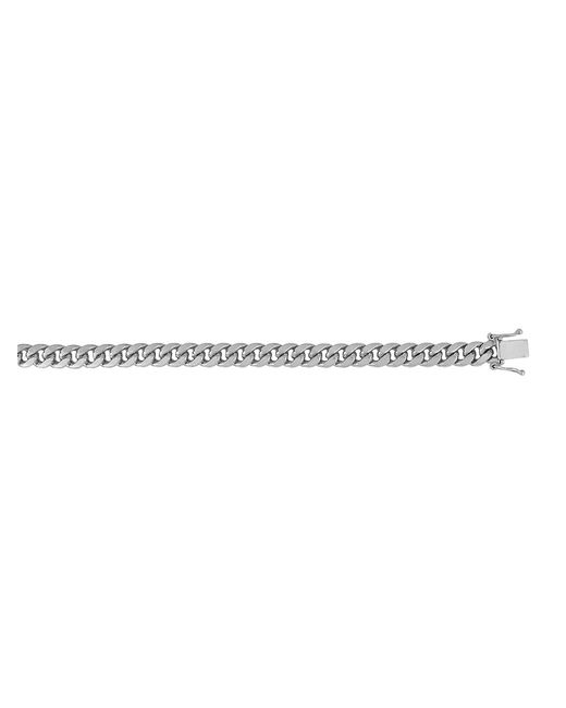 Saks Fifth Avenue Made in Italy Saks Fifth Avenue 14K Classic Miami Cuban Chain Bracelet