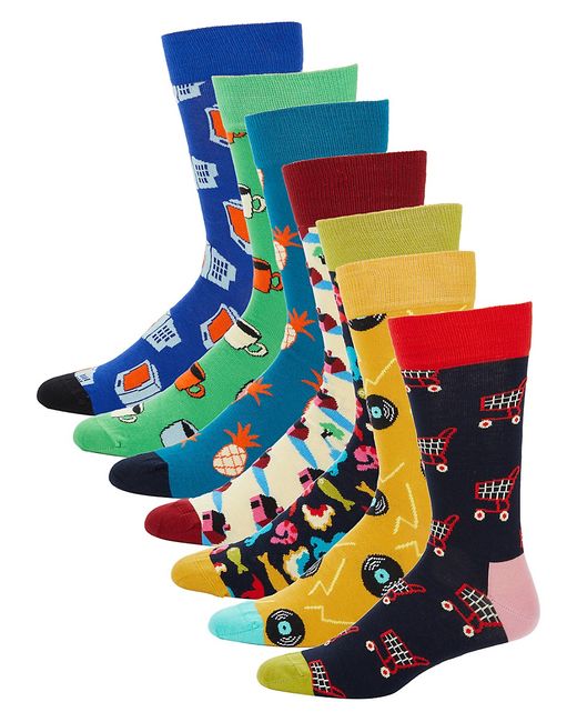 Happy Socks 7-Pack Seven Days Of The Week Assorted Socks GIft Set