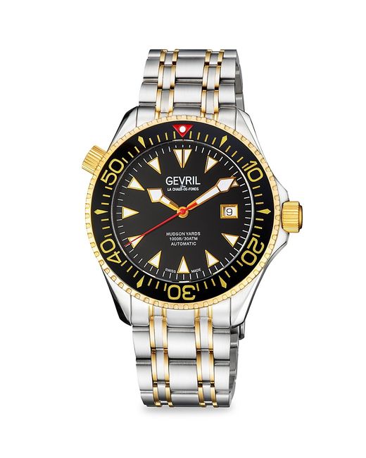 Gevril Hudson Yards 43MM Two Tone Stainless Steel Automatic Watch