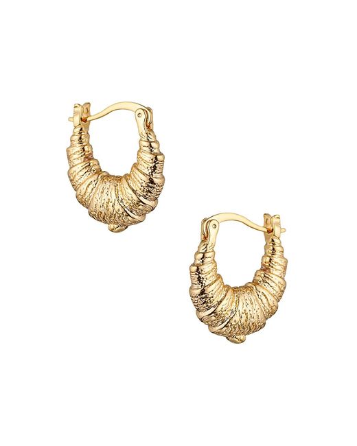 Eye Candy LA Luxe 18K Goldplated Shabnam Croissant Huggie Earrings