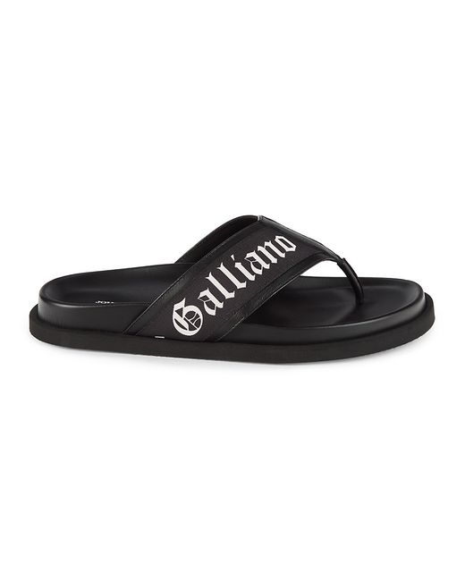John Galliano Logo Flip Flops 7