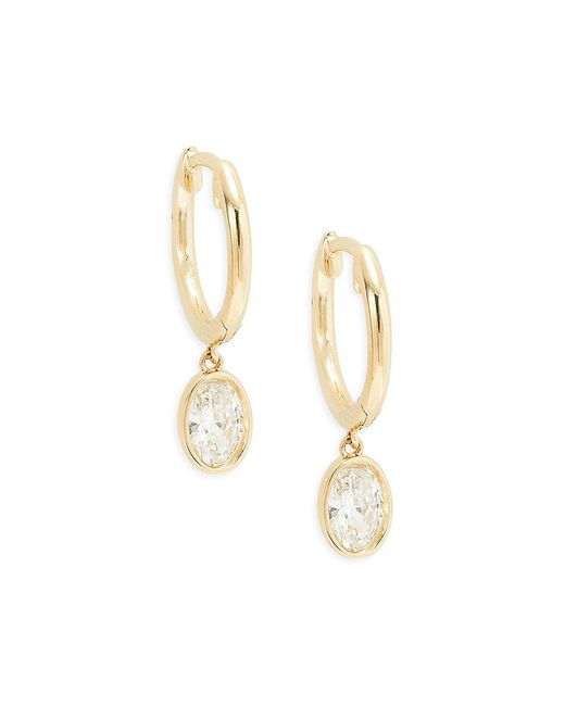 Saks Fifth Avenue Made in Italy Saks Fifth Avenue 14K 0.75 TCW Lab Grown Diamond Drop Earrings