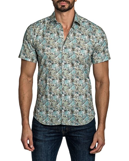 Jared Lang Tropical Button Down Shirt S