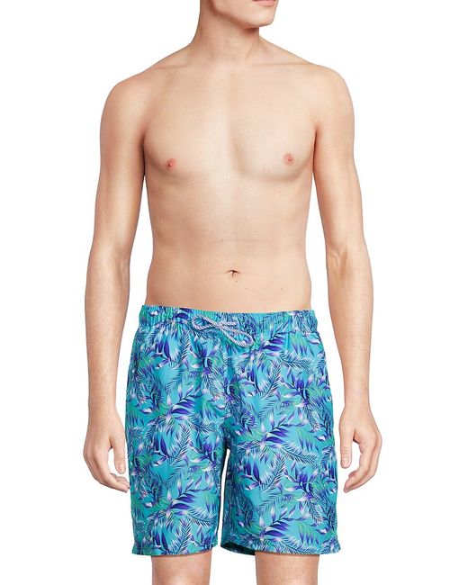 TailorByrd Tropical Leaf Swim Shorts S