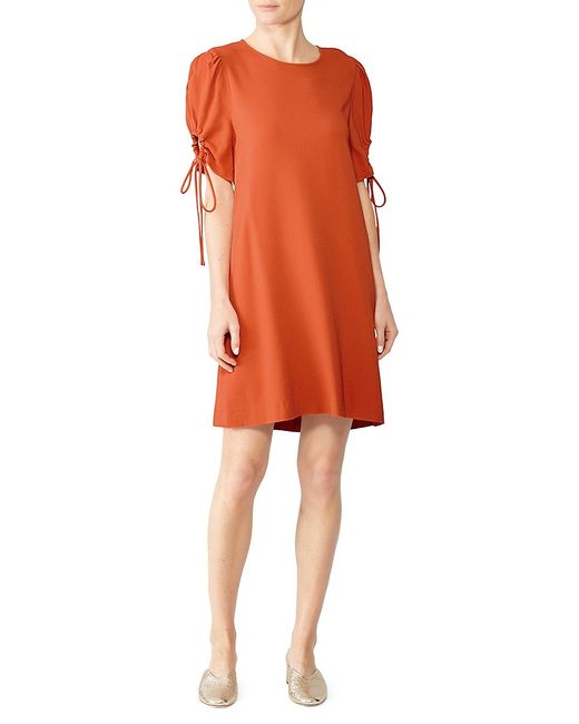 See by Chloé Ruched Sleeve Mini Shift Dress 34 2