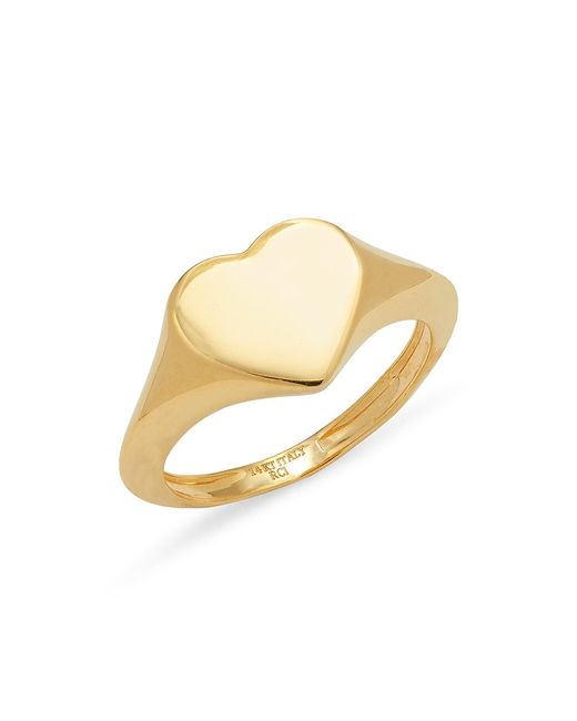 Saks Fifth Avenue Made in Italy 14K Heart Signet Ring
