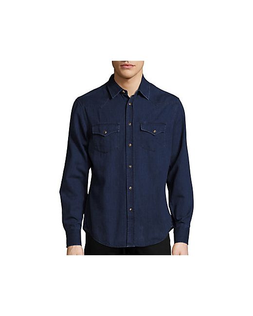 Brunello Cucinelli Long-Sleeve Cotton Shirt