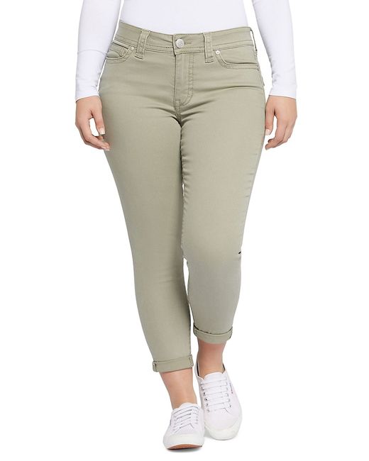 Seven7 Mid Rise Cropped Skinny Jeans 4