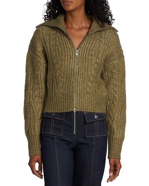 DH New York Sutton Cable Zip Up Cardigan XS