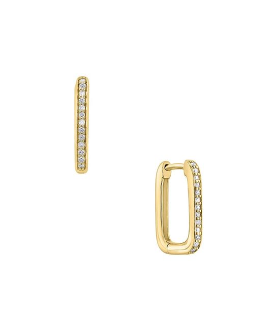 Effy ENY 14K Goldplated Sterling 0.14 TCW Diamond Drop Earrings