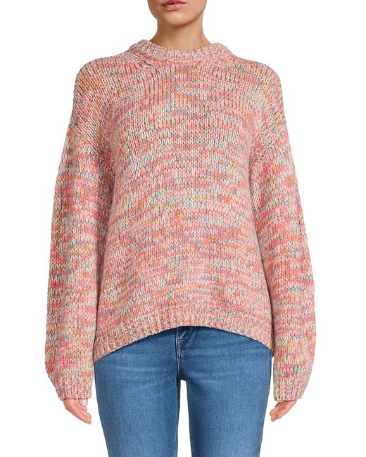 Velvet Drop Shoulder Wool Blend Sweater XS