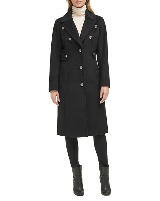 Kenneth Cole Military Wool Blend Overcoat XS