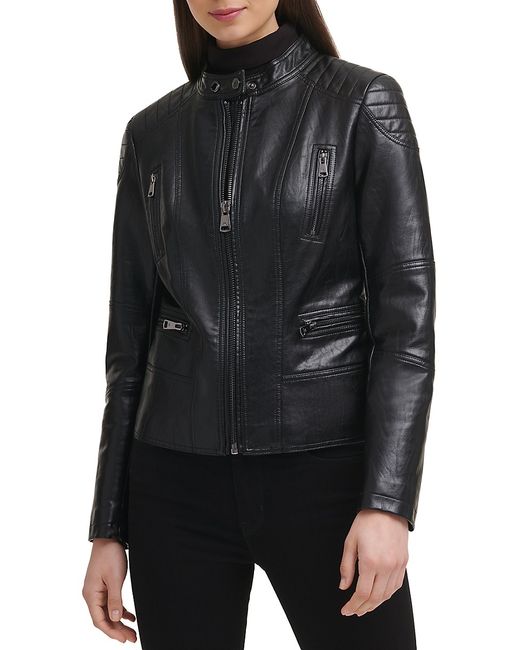 Kenneth Cole Faux Leather Moto Jacket XL