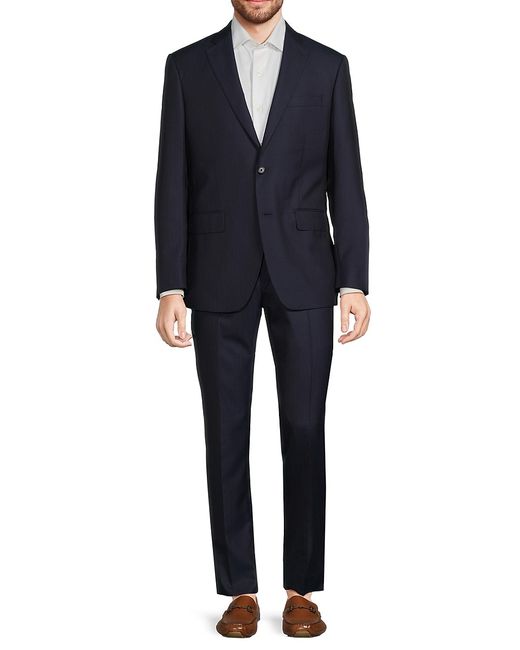 Saks Fifth Avenue Made in Italy Saks Fifth Avenue Modern Fit Wool Silk Suit 36 S
