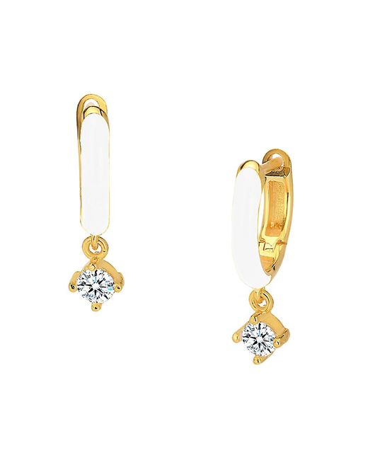 Gabi Rielle Shining Moment 14K Gold Vermeil Cubic Zirconia Drop Earrings