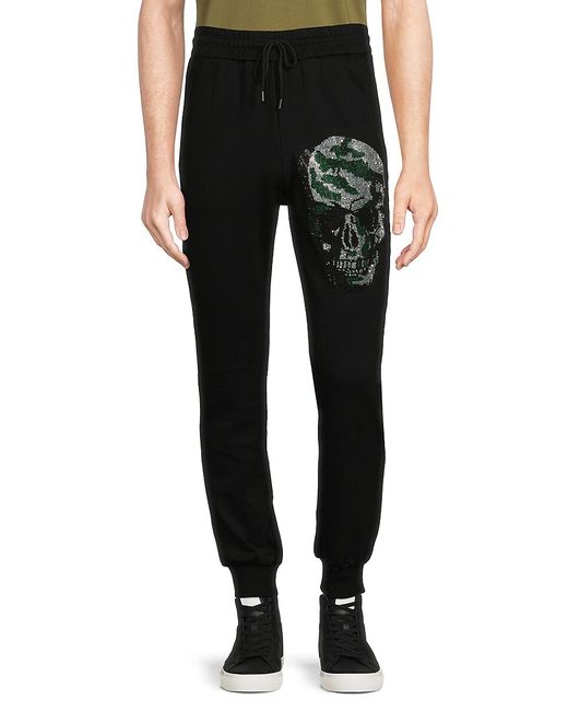 X Ray Embellished Skull Joggers S