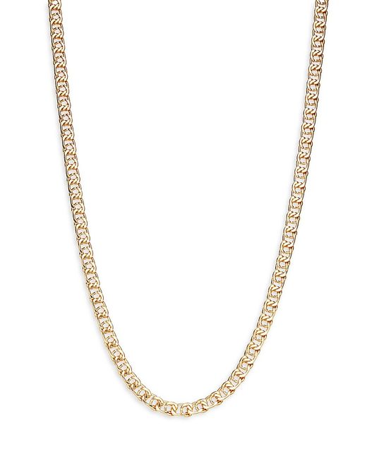 Sterling Forever Interlocking Curb 16 Chain Necklace