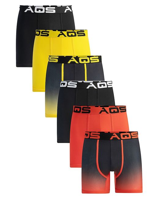 Aqs 6-Pack Assorted Ombre Boxer Briefs S