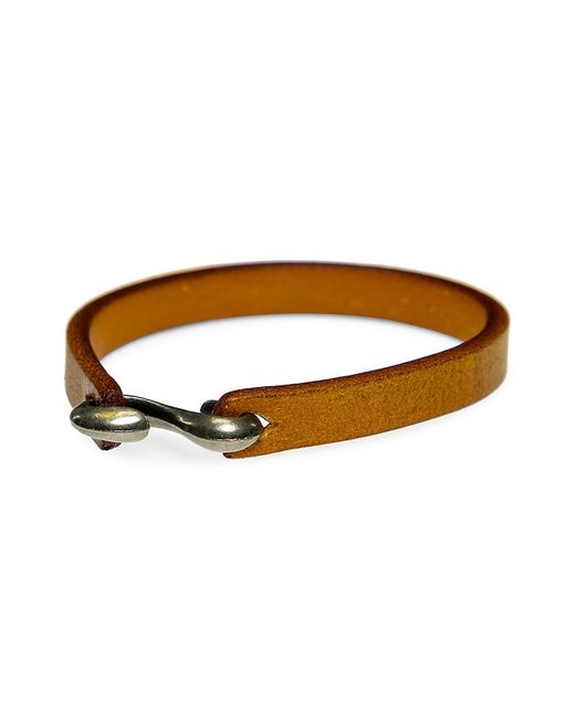 Jean Claude Leather Stainless Steel Bracelet
