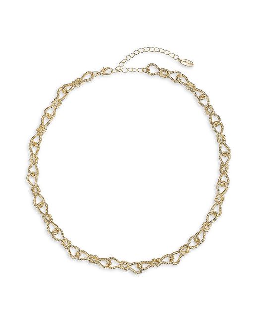 Ettika Twists Turns Goldtone Chain Necklace
